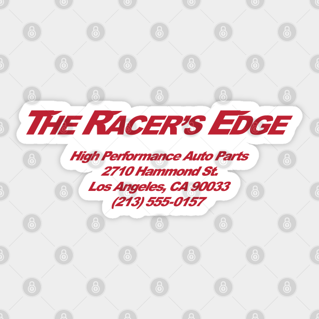 The Racer's Edge V1 (Red) Fast And Furious Movie Sticker TeePublic